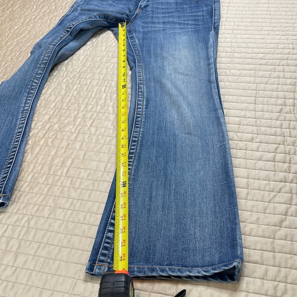 INC DENIM SIZE 10 Women's Blue REGULAR FIT BOOTLEG JEANS MARK ON BACK - Picture 3 of 10